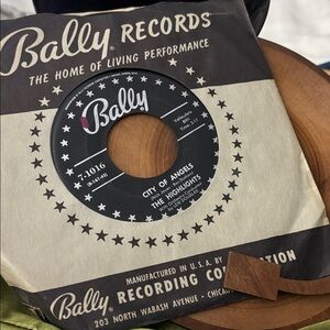 Bally Records - City of Angels by The Highlights . New , 45 RPM vinyl